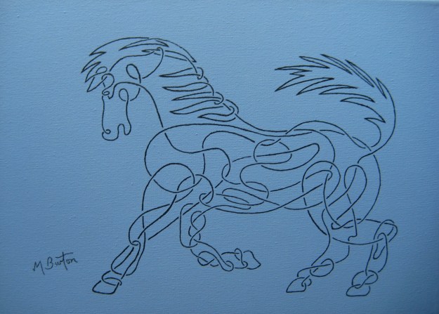Horse, in Celtic style.