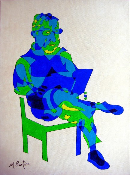 Stainbeck Artist in continuous line and colour sequence. Mick Burton, 2012.