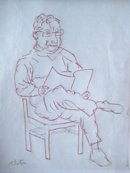 Marks for single line on Artist sketch.