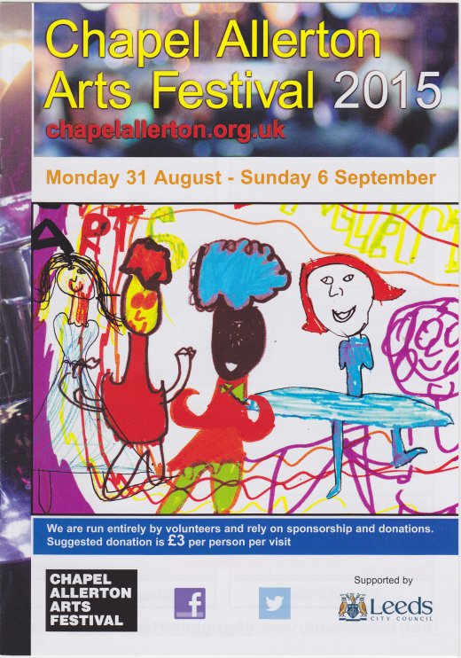 Chapel Allerton Arts Festival 2015, front cover of brochure. 