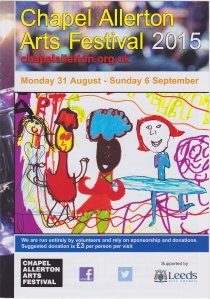 Chapel Allerton Arts Festival 2015, front cover of brochure. 