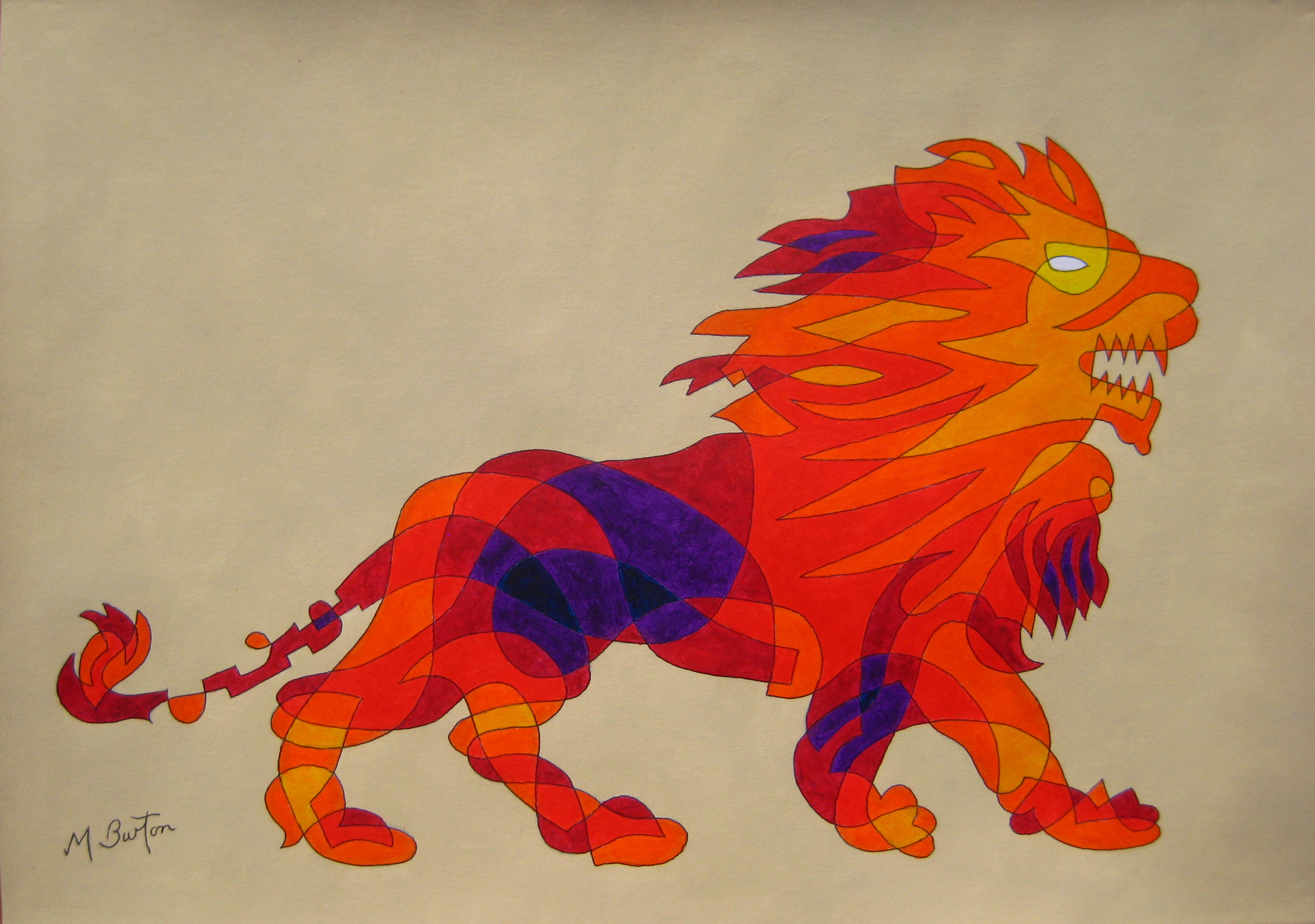 Leeds Olympic Lion.   Mick Burton