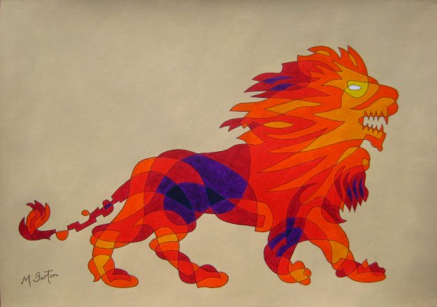 Leeds Olympic Lion.   Mick Burton