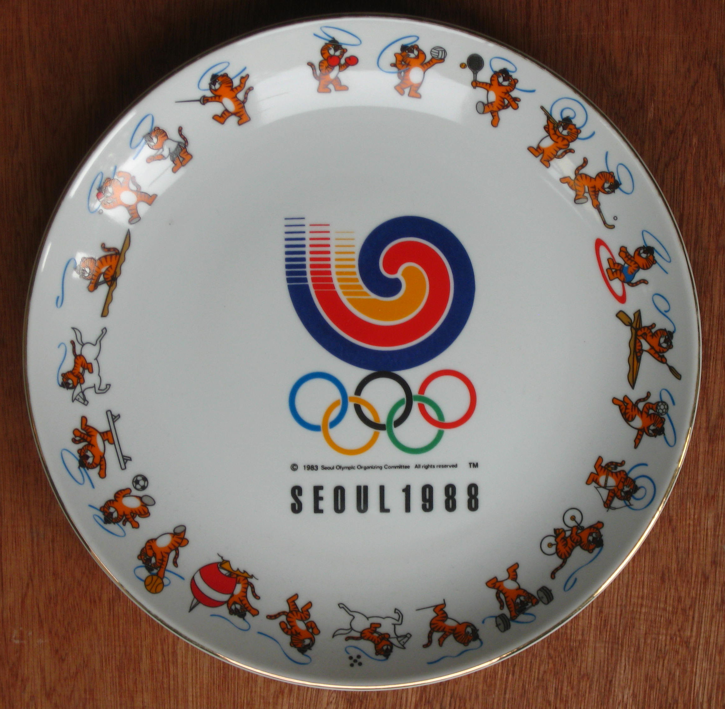 Seoul 1988 Olympics plate
